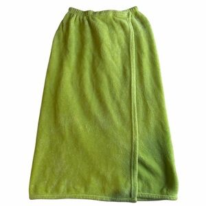 Lime Green Adjustable Closure Spa Body Bath Wrap Towel